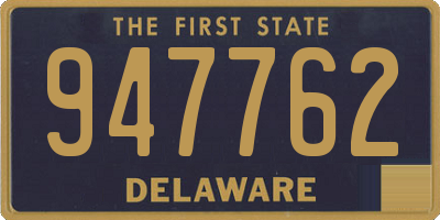 DE license plate 947762