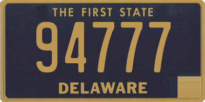 DE license plate 94777