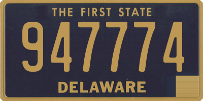 DE license plate 947774
