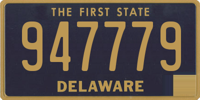 DE license plate 947779
