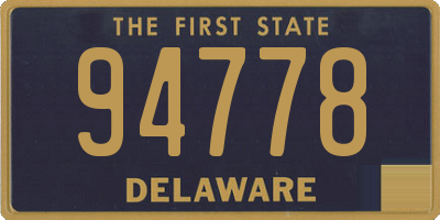 DE license plate 94778