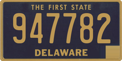 DE license plate 947782