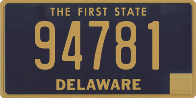 DE license plate 94781