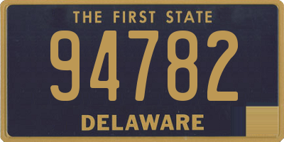 DE license plate 94782