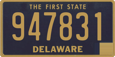 DE license plate 947831