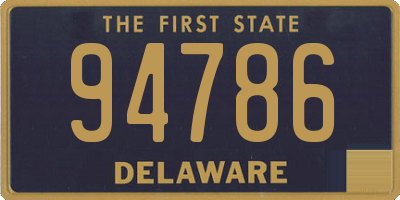 DE license plate 94786