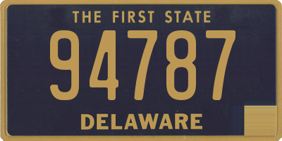 DE license plate 94787