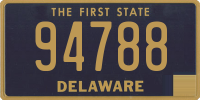 DE license plate 94788