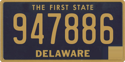 DE license plate 947886