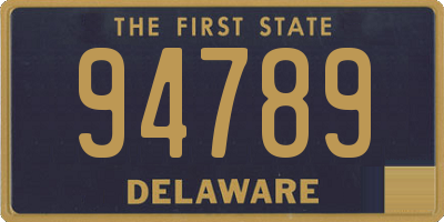 DE license plate 94789