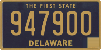 DE license plate 947900