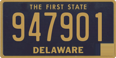 DE license plate 947901