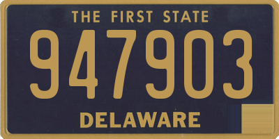 DE license plate 947903