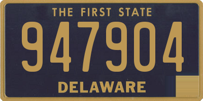 DE license plate 947904