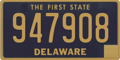 DE license plate 947908