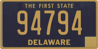 DE license plate 94794