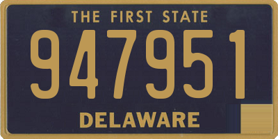 DE license plate 947951