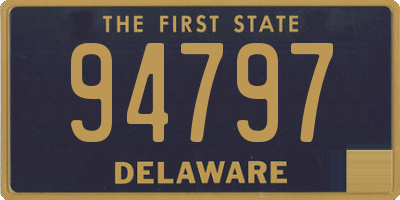 DE license plate 94797