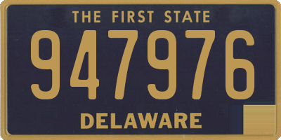 DE license plate 947976