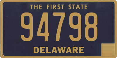 DE license plate 94798