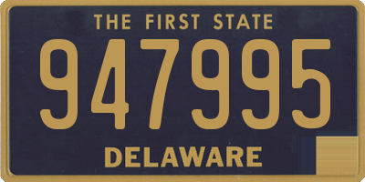 DE license plate 947995