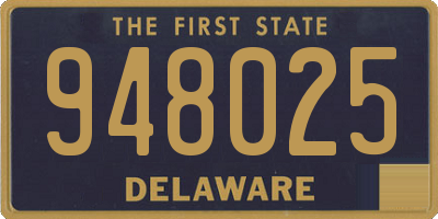 DE license plate 948025