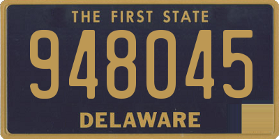 DE license plate 948045
