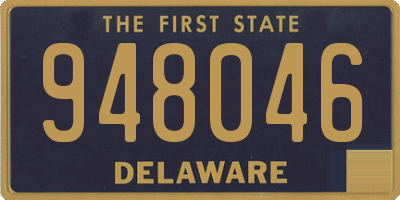 DE license plate 948046