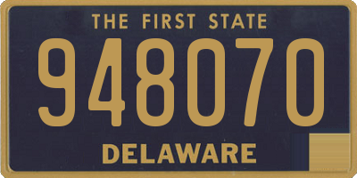 DE license plate 948070