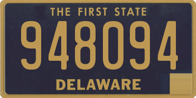 DE license plate 948094