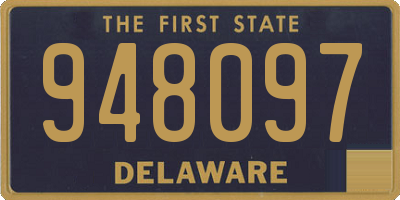 DE license plate 948097