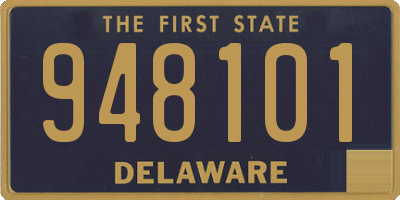 DE license plate 948101