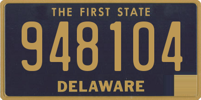 DE license plate 948104