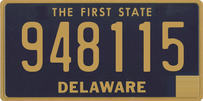 DE license plate 948115
