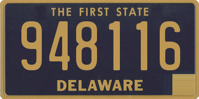 DE license plate 948116