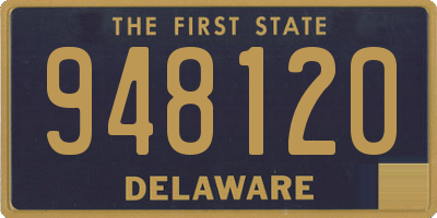 DE license plate 948120