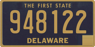 DE license plate 948122