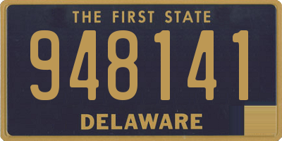 DE license plate 948141