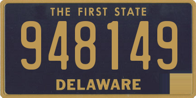 DE license plate 948149