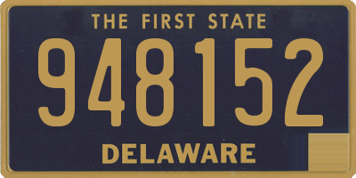 DE license plate 948152