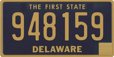 DE license plate 948159