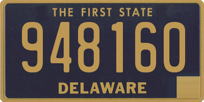 DE license plate 948160