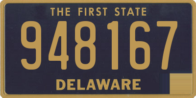 DE license plate 948167