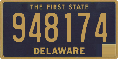 DE license plate 948174