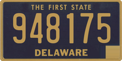 DE license plate 948175