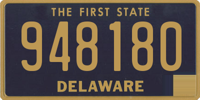 DE license plate 948180