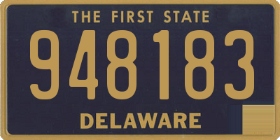 DE license plate 948183