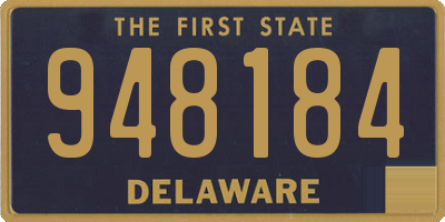 DE license plate 948184