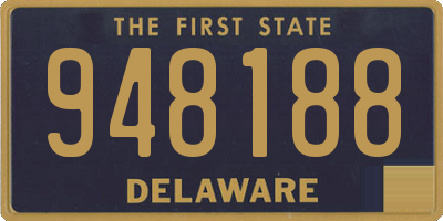 DE license plate 948188
