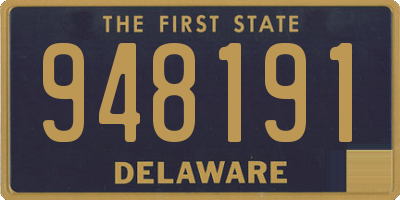 DE license plate 948191
